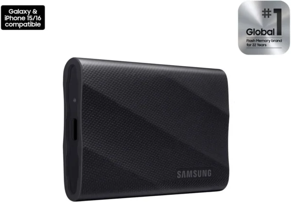 SAMSUNG T9 Portable SSD 4TB, USB 3.2 Gen 2x2 External Solid State Drive, Seq. Read Speeds Up to 2,000MB/s for Gaming, Students and Professionals,MU-PG4T0B/AM, Black (pack of 1) - Image 8